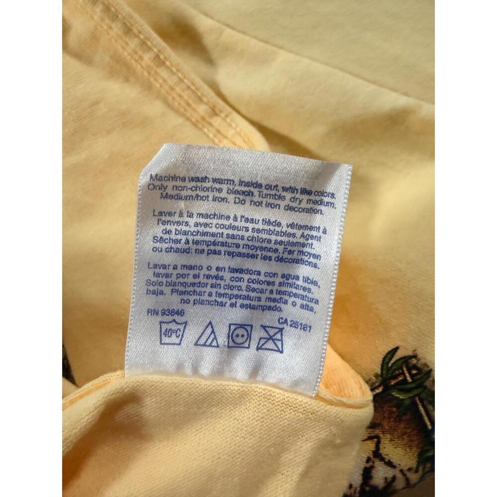 Panama Jack "Tropical Man" Yellow Short Sleeve T-Shirt Size Medium - Picture 6 of 9